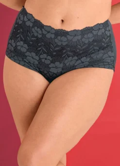 Miss Mary Miederslip mit unterlegter Elastikspitze im Vorderteil