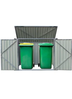 Mülltonnenschrank aus verzinktem Stahl