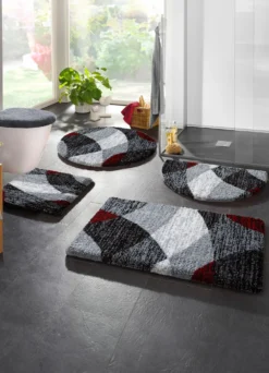 Modern dessinierte Badgarnitur in Supersoft-Qualität