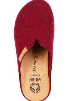 Mubb, bequeme Damen-Hausschuhe, Weite H, aus Wollfilz