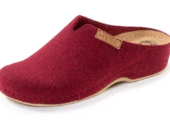Mubb, bequeme Damen-Hausschuhe, Weite H, aus Wollfilz