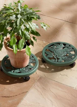 Pflanzenroller antik, 2er-Set