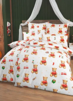 Polycotton-Bettwäsche-Garnitur mit Reißverschluss