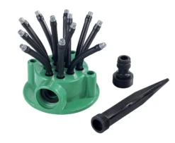 Rasensprinkler mit 12 flexible Arme