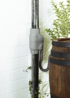 Regenfilter mit Edelstahlsieb, Anleitung und Schlauch