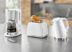 Russell Hobbs Frühstücksserie Honeycomb aus Hochglanz-Kunststoff