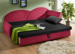 Schlafsofa mit Bettkasten und 1 Dekokissen