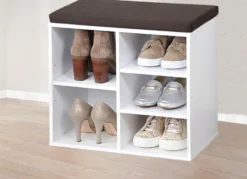 Schuhbank mit Sitzkissen