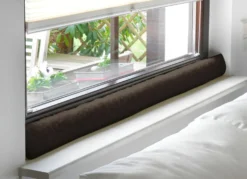 Schurwoll-Zugluftstopper für Fenster
