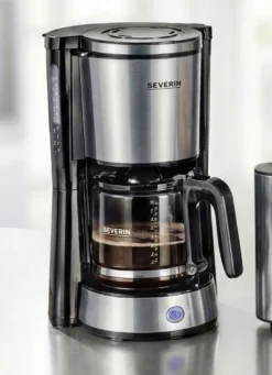 „Severin” Kaffeemaschine Type aus Edelstahl