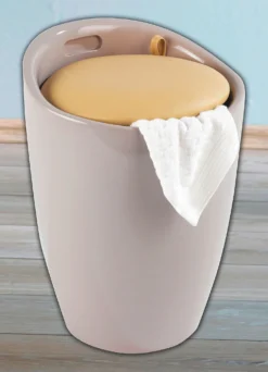 Sitzhocker mit Stauraum