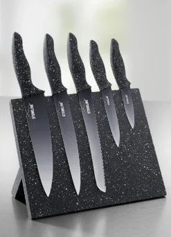 Stoneline® Messerblock, 6-teilig, mit Magnetfeld