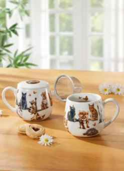 Tee-Tasse aus Porzellan