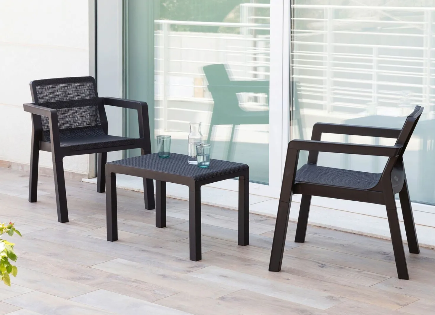 3-teiliges Balkon-Set