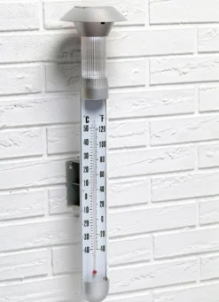 Thermometer mit Solarleuchte