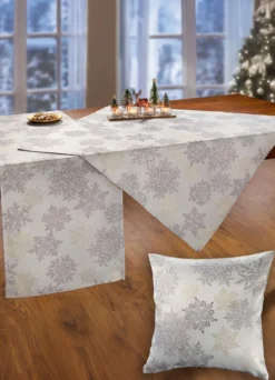 Tisch- und Raumdekoration mit Glitzergarn