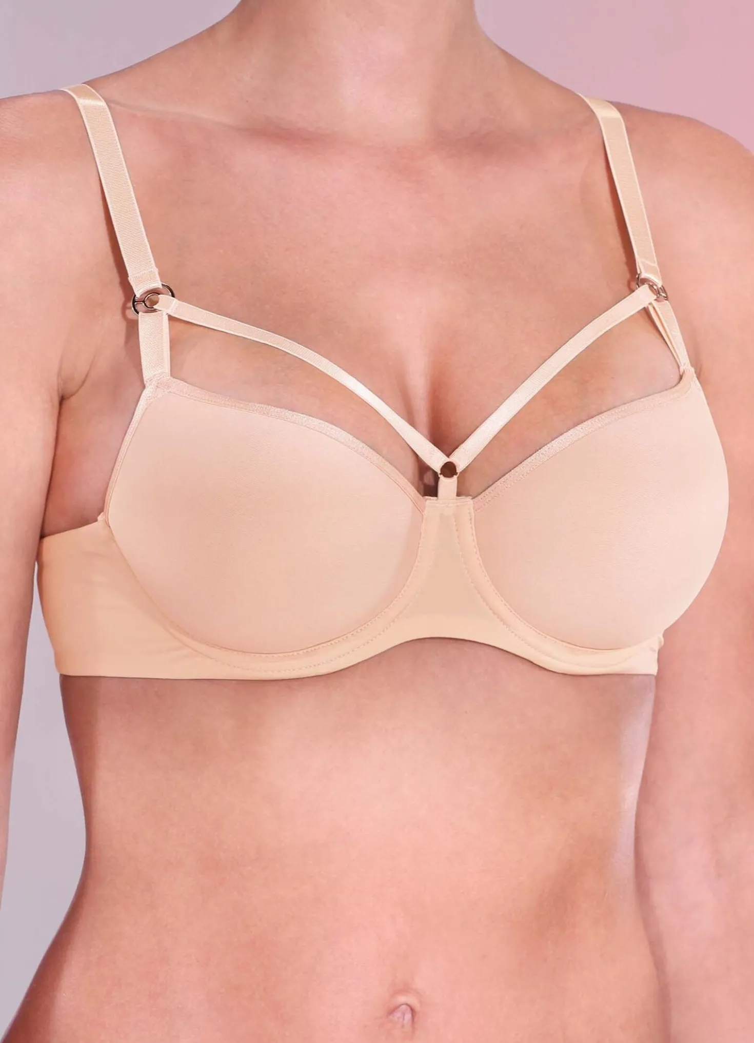 Viania Bügel-BH mit elastischen Bändern am Dekolleté