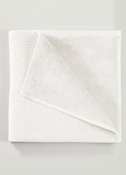 Waffelpiqué-Frottier-Serie aus Baumwolle