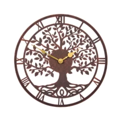 Wanduhr mit Lebensbaummotiv