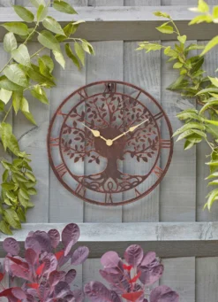 Wanduhr mit Lebensbaummotiv