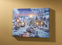 Weihnachtliches LED-Bild