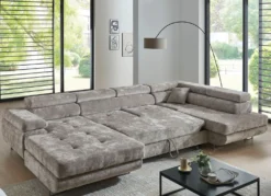 Wohnlandschaft mit Bettfunktion und Bettkasten