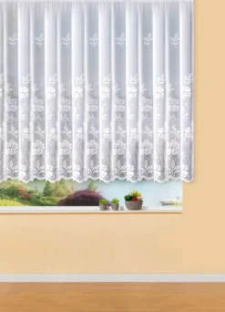 Zauberhafter Blumenfenster-Store in Jacquard-Qualität