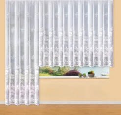 Zauberhafter Blumenfenster-Store in Jacquard-Qualität