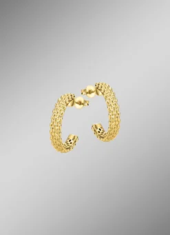 Zeitlose Creolen in feinstem Gold