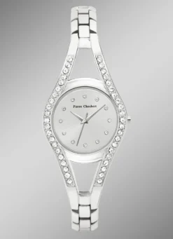 Zeitlose Quartz-Damenuhr mit Metallbandgehäuse