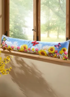 Zugluftrolle mit tollem Blumenwiesen-Motiv