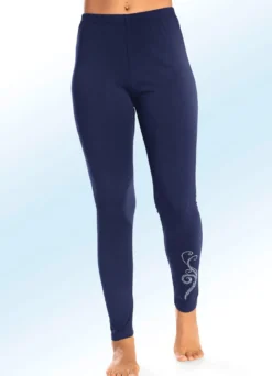 Zweierpack Leggings mit bequemem Dehnbund
