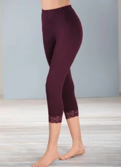 Zweierpack Leggings mit toller Spitze