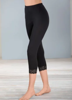Zweierpack Leggings mit toller Spitze